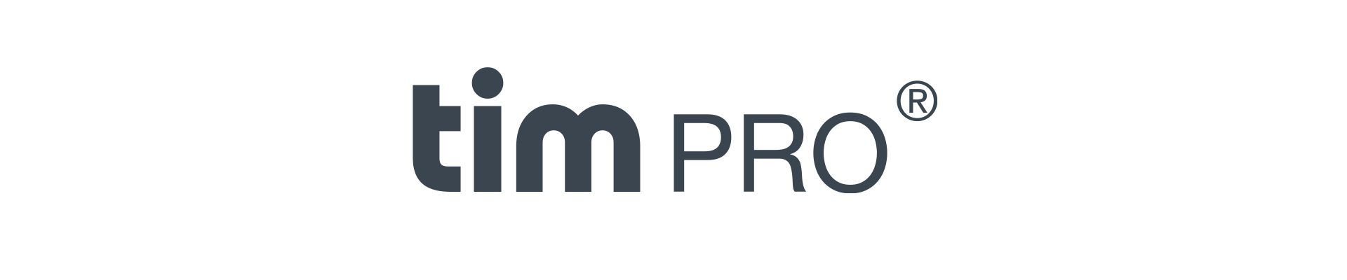 Logo with bold 'm' and the word 'PRO' on a white background.